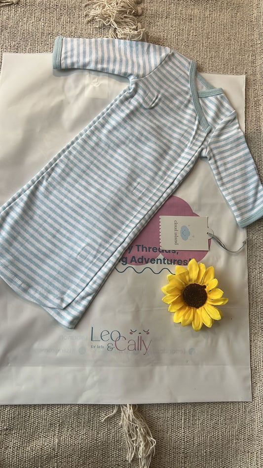 Cloud Island Premature Baby Boy Long-Sleeve Gown image 0