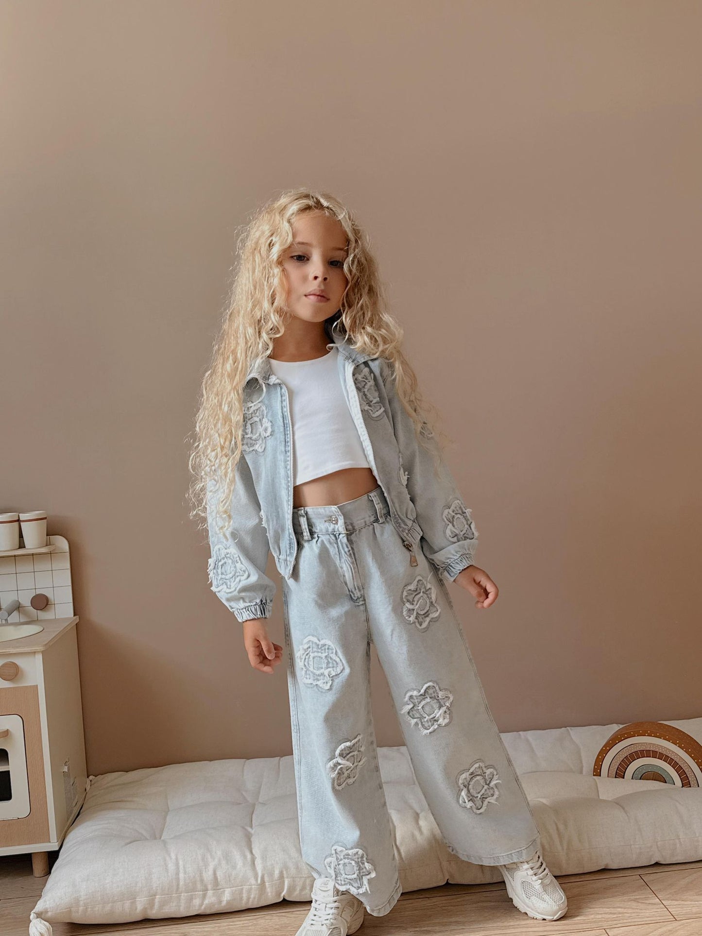Girls Jeans Denim Set - Jacket & Pants image 3