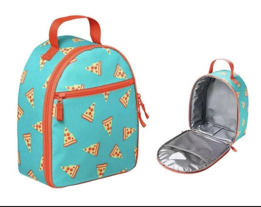 Cat & Jack Kids Pizza Slice Classic School Lunch Box image 0