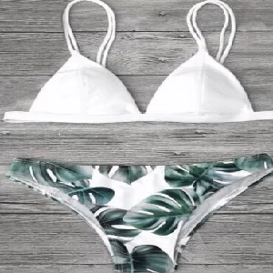 Palm Leaf Triangle Bikini Set image 0