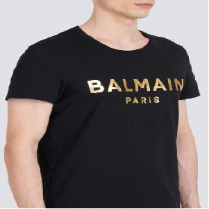 Balmain Paris Black Logo Tshirt image 0