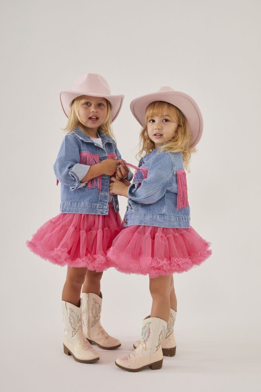Girls Set Jeans Jacket and Tutu Skirt image 4