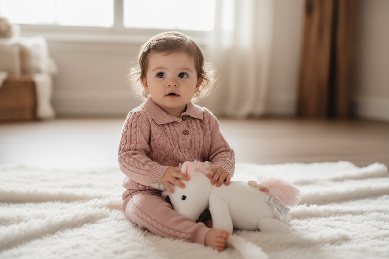 Baby Set 2 Pieces - Pink Knitwear