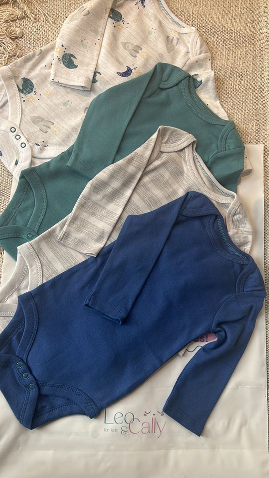 Cloud Island Baby Boys 4 Pieces Long Sleeve Bodysuit image 0