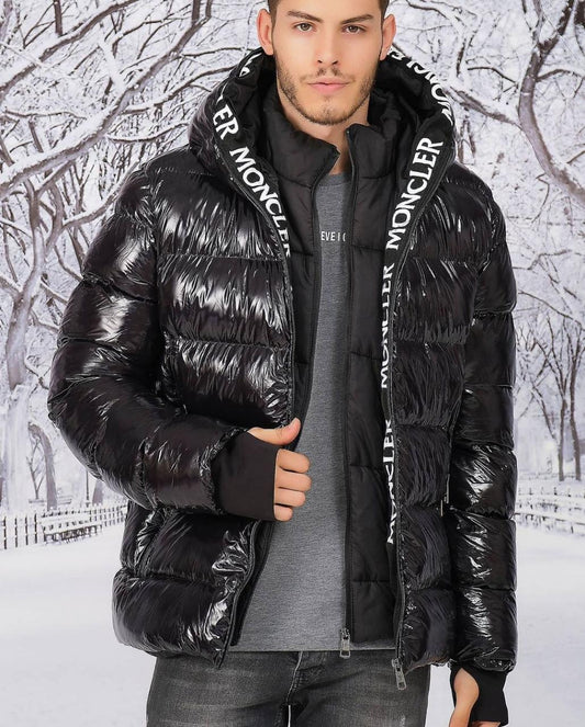 Moncler Hooded Zipper Puffer Glossy Jacket image 0
