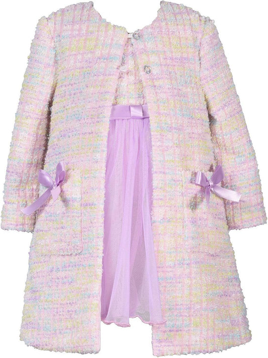 Bonnie Jean Boucle Coat & Dress Set image 0