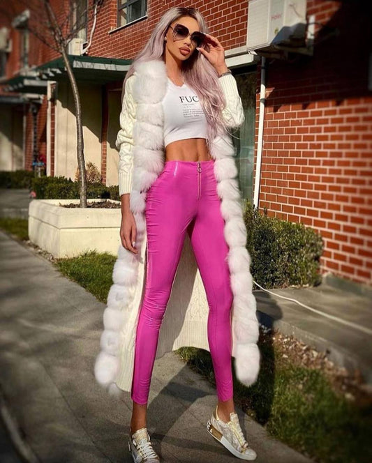 Shiny Leggings- Pink image 0