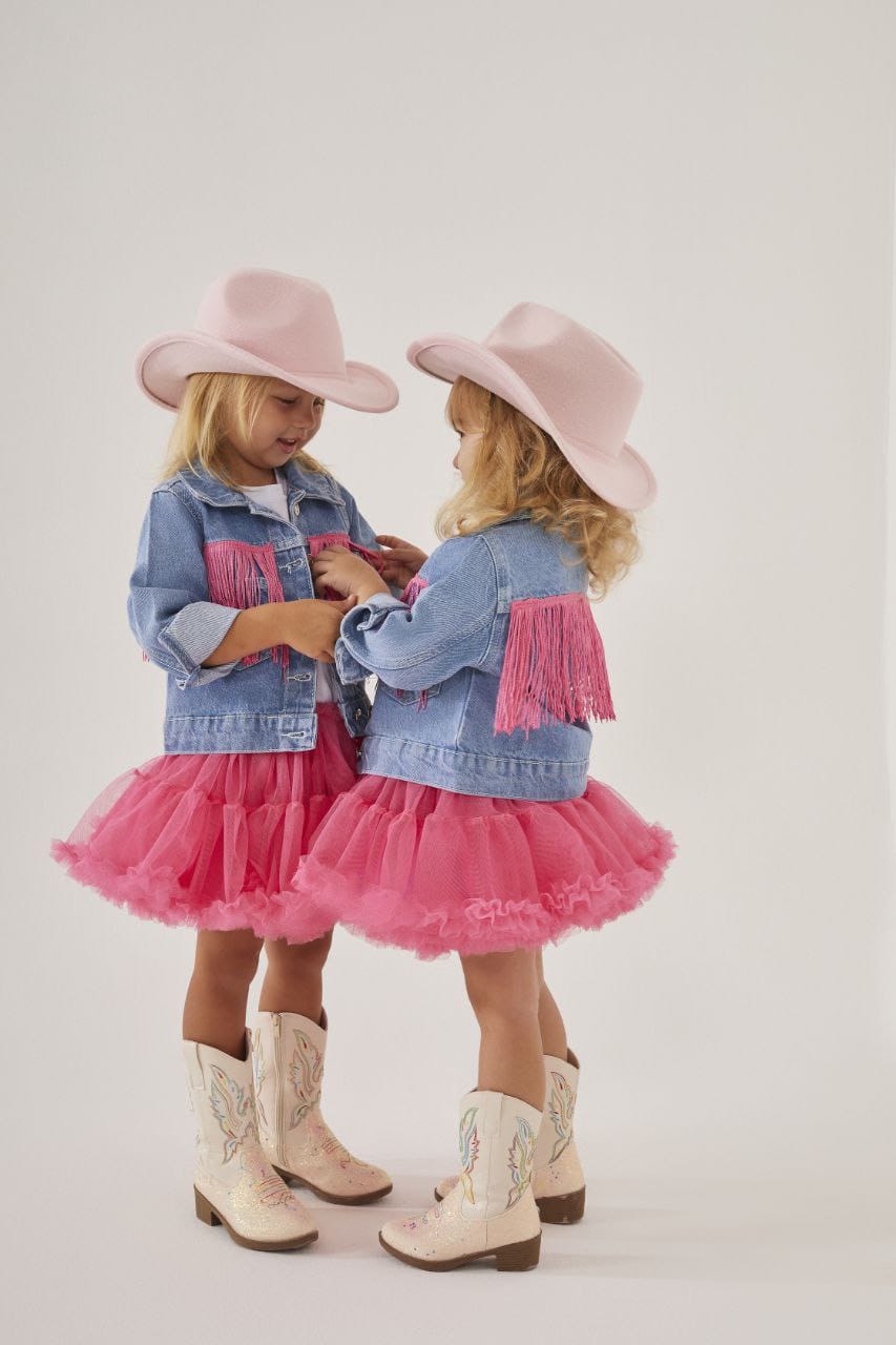 Girls Set Jeans Jacket and Tutu Skirt image 2