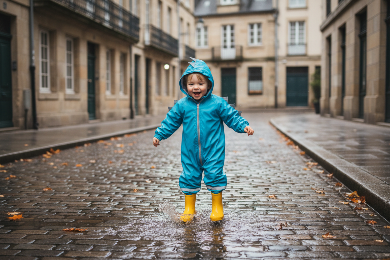 Dinosaur Raincoat Overall – European Cold Weather