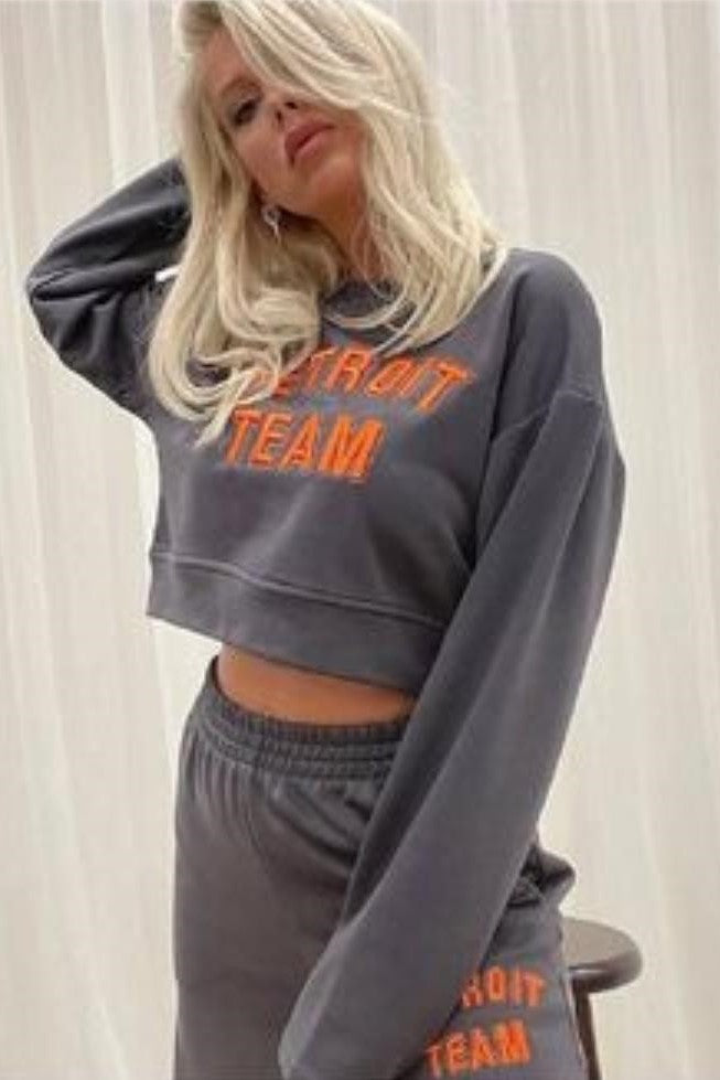 Detroit Team Sweatshirt and Pants Set<span> - </span>Grey, Small image
