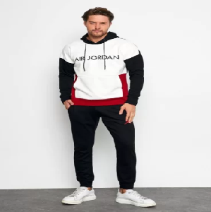 "Air Jordan" Drawstring Hoodie &amp; Sweatpants image 0