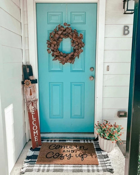 25" x 38" Indoor/Outdoor Scatter Plaid Accent Rug from Threshold - Black image 0