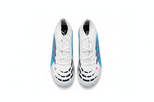 Puma football cleats white teal pink product shot