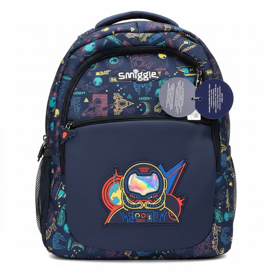 Smiggle Space Astronaut Backpack - White Background