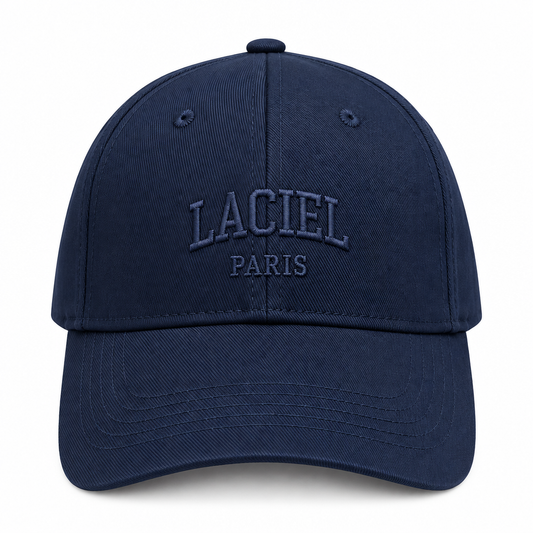 La'ciel Paris Navy Baseball Cap on white background
