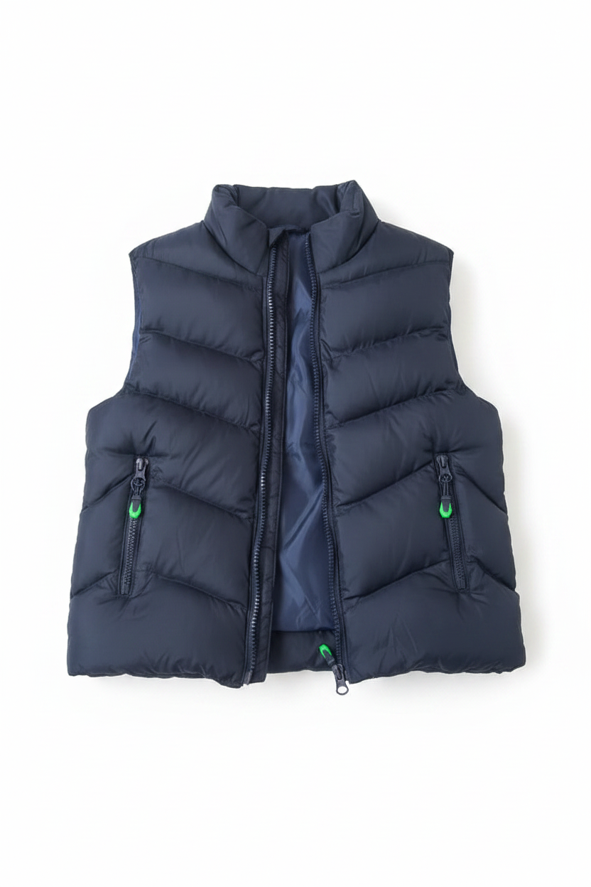 Navy Kids Puffer Vest
