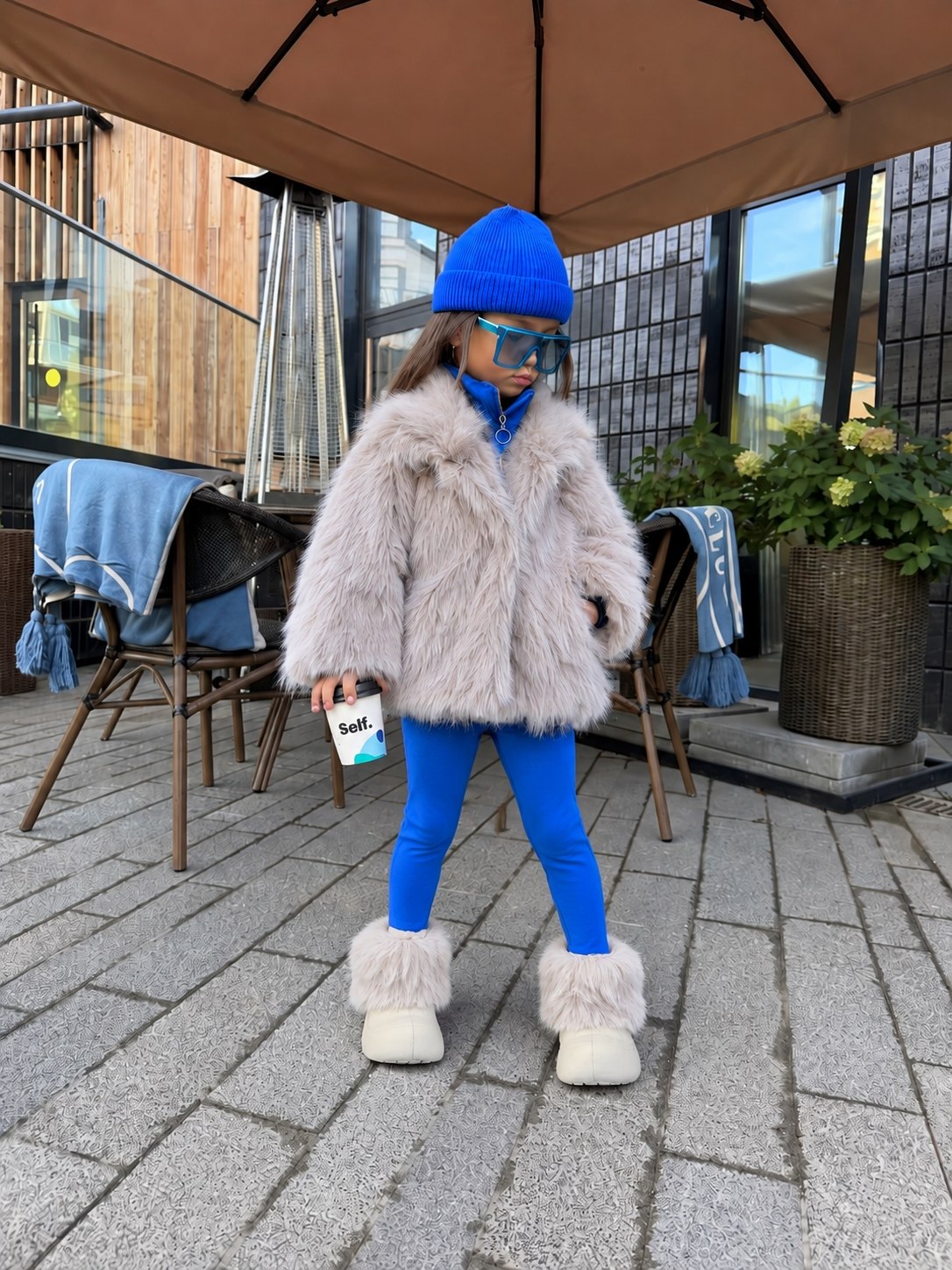 Fur boots + handbag for your little ones