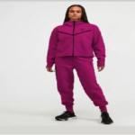 Tech Fleece Fuchsia Zip Up Hoodie With Joggers
