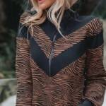 Tiger Print Midi Dress - Image 2
