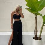 Button Side Wide Leg Trousers - Image 3