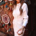 Pu Buttoned Midi Dress