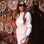Pu Buttoned Midi Dress - Image 3