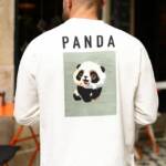 ⁦Panda White Sweatshirt⁩ - الصورة ⁦2⁩