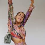 Sharp V-Neck Top and Mini Skirt - Image 2