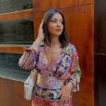 Sharp V-Neck Top and Mini Skirt - Image 4