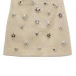 Mini Bodycon Flower-Strass Skirt - Image 2