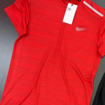 Red Tee & Black Track Shorts Set