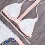Push Up Padded Printed Braid Swim Suit - Image 2