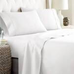 Solid Performance 300 Thread Count Sheet white with dots