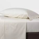 Solid Performance 400 Thread Count Sheet Set - Threshold Full Sour Cream