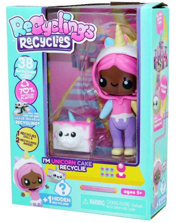 Recyclings Unicorn Cake Doll