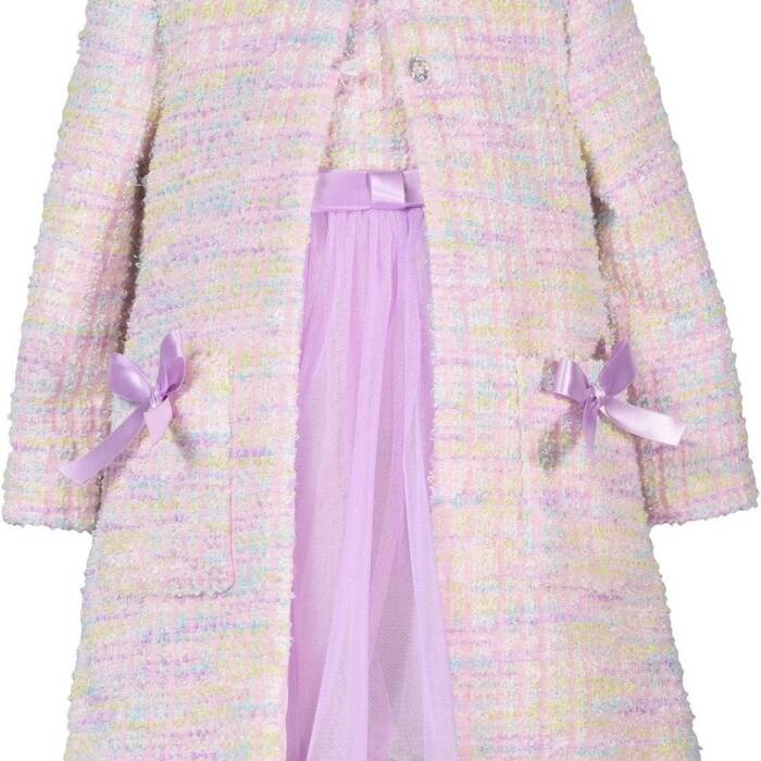 Bonnie Jean Boucle Coat & Dress Set