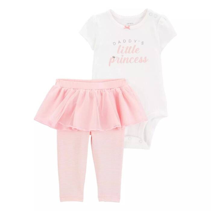 Baby Girl Carter's 2-Piece Daddy's Princess Bodysuit + Tights