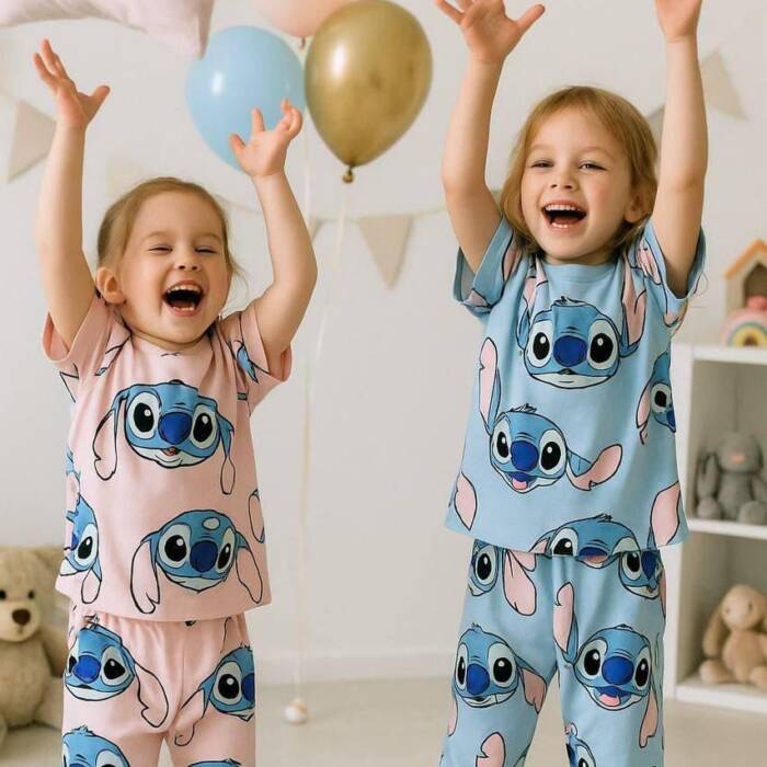 Lilo & Stitch 2 piece printed set of kids pyjamas