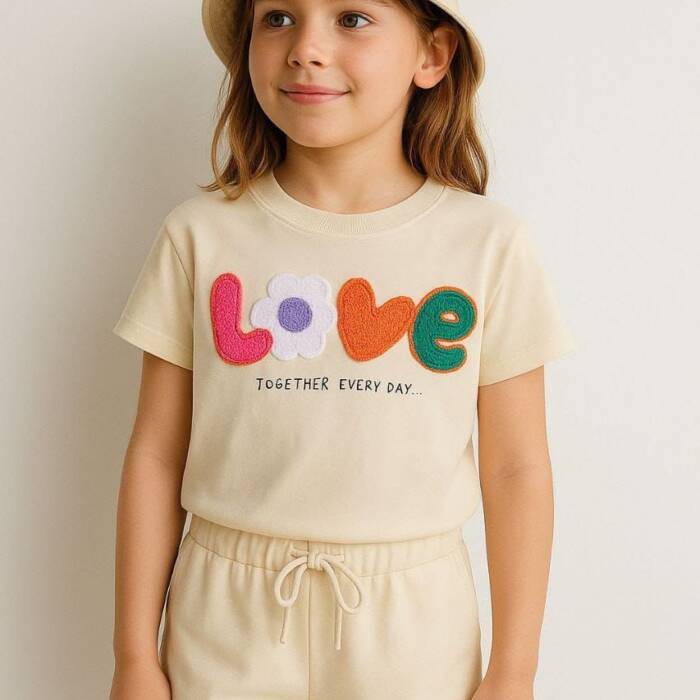 Embroidered Girls Set