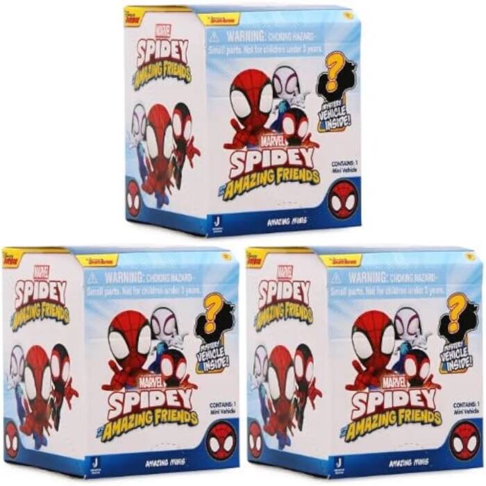 Disney Marvel Spidey And His Amazing Friends Mini Vehicle Blind Bag New