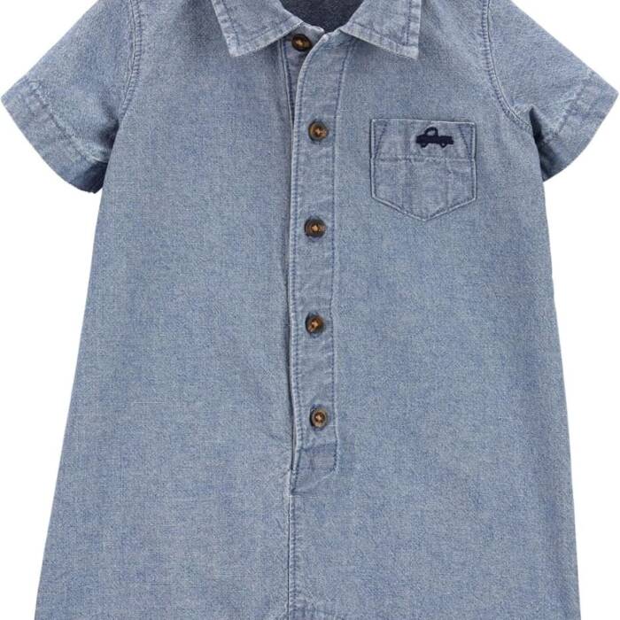 Carter's Chambray Romper Baby Boy