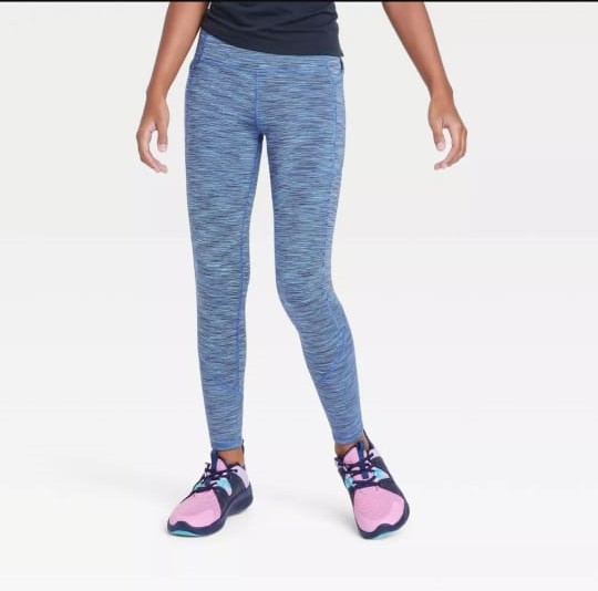Girls' Cozy Pocket Leggings - All in Motion Blue