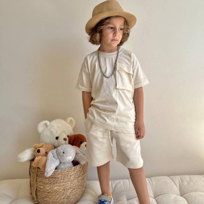 Toddlers' Boys 2 Pieces outfits - Beige