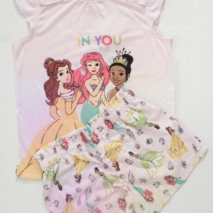 Toddler Girls' Flutter Sleeve Pajama Shorts Set Frozen Princess Disney